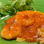 福神来々 - 海老とふんわり卵　チリソース