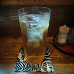 小料理かずよ - 濃い目ウーロンハイ（400円×2）