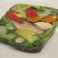 レザンファン ギャテ - 福岡県筑紫部から届いた無農薬野菜をプレスしたテリーヌ