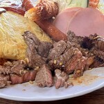 松の家 - オムライス(小) 1,680円 (ステーキ)