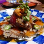 閑祥庵 禅紫 - 飛騨牛と丸茄子フルーツトマトのべっこう餡かけ