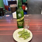 鮮定味生猛海鮮 - 18天ビールとサービスの枝豆