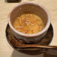 鮨 はしもと - 桜海老の茶碗蒸し
