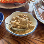 丸吉食堂 - タカアシガニのカニ味噌　　byまみこまみこ