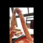 丸吉食堂 - 隣の6名、C国のお客様は３万円のタカアシガニを頼んでたのですがこの２倍ぐらいはあるんじゃないかと〜　　カニ味噌も激旨なので２万円のを2杯頼んだ方がいいかと思いました（勝手だけど）　byまみこまみこ