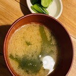 由す美 - お新香にみそ汁♫