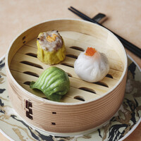 本日のおすすめ蒸し点心三種