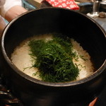 日本料理 晴山 - 2014年8月　土鍋で炊いたご飯