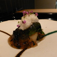 日本料理 晴山 - 2014年8月　ホタテと夏野菜