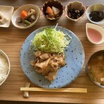 ごはんカフェDDC 永平寺店 - 福井ポーク生姜焼き御膳
