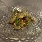 上六ワイン - 稚鮎のフリット★★★