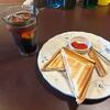 キャプテン - 暫く待つと注文したホットサンドセット１０８０円の出来上がりです。
 