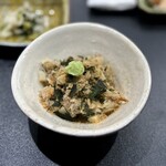鮨処 海月 - サワラご飯、カラスミ