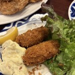 親子パンチ居酒屋店 - 「カキフライ4個」798円（2025.6/12）