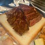 鉄板焼きお好み焼き いずみ - 宮崎牛ももステーキ