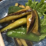 すみれ - 長なすピーマン生姜炒め（650円）