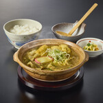 黒豚カレー煮込みうどん定食