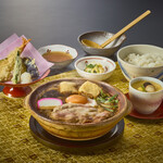 黒豚味噌煮込みうどん御膳