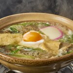 牛すじ煮込み鍋焼きうどん定食