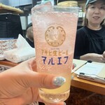 大衆うお酒場 そうか二郎 - レモンサワー　オシャレなカラー