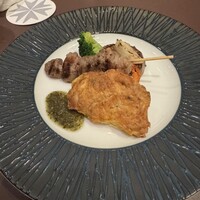 トラットリアイタリア 銀座店 - ビーフからチェンジして貰ったチキンと羊肉
