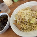 金龍 - 黒つけ麺＋味玉