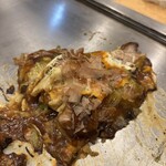 鉄板焼き 商人 - 撮り忘れで食べかけ失礼します