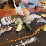 居酒屋 おぎはら - 刺し盛　1,100