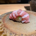 鮨 三心 - 追加∶蛇腹~塩を添えて