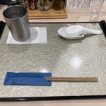 つけ麺 青木 - 準備は万端、待ち遠しい時間です。