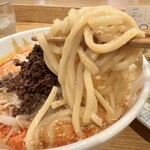 希須林 - ✅担々つけ麺(太麺300g)¥1.200
      　※辛さ3段階からセレクト(中辛)
      　※ご飯無料(お代わりも無料)
      　※野菜マシ可能
      　※土曜限定メニュー