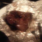 のむくらう Ｇａｚｚａｔ - 蝦夷鹿ロースは５８０ｇ！の固まりのまま炭焼きに・・・湯気でピントが合いません