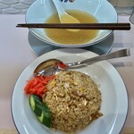 新潟ラーメン なみ福 - 麺後のスープとチャーハン