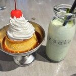 yoake - 入れた後、ほんのりグリーン