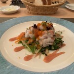 シェフ植田 - ハモの梅肉ソース添え