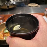 薪炭まだら - お吸い物で胃袋を落ち着ける