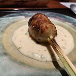 薪炭まだら - 特製つくね　クリーミークリームソース