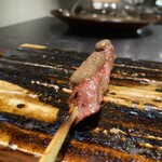 薪炭まだら - 砂ずり　実山椒入りソース