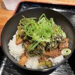 MARU龍 - 豚たかな丼アップです。