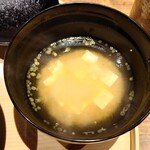 温石 - 豆腐の味噌汁