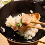 温石 - 甘鯛の西京焼きと甘長唐辛子のご飯