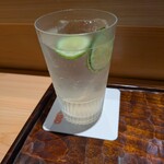 鮨 三心 - エルダーフラワーソーダ割り