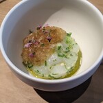 しろ - 細かく隠し包丁が入った烏賊をさっぱりと頂けました