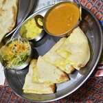 MUNAL - Aセット（９９０円）＋（チーズナンチェンジ３００円）カレーは『シーフード』２０２５年６月