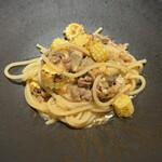 RISTORANTE M - 鴨フォアグラとベビーコーン　スパゲッティーニ