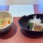 304467758 - 胡麻豆腐　縞鯵のコンフィ