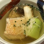 やす多” - 穴子と鯛の寄せ蒸し