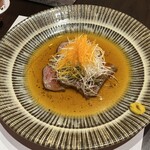 やす多” - 和牛ロースステーキの薄切り