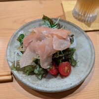 焼鳥 望月 - 鶏の生ハムのサラダ