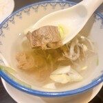 たんや善治郎 - スープ(中にお肉)